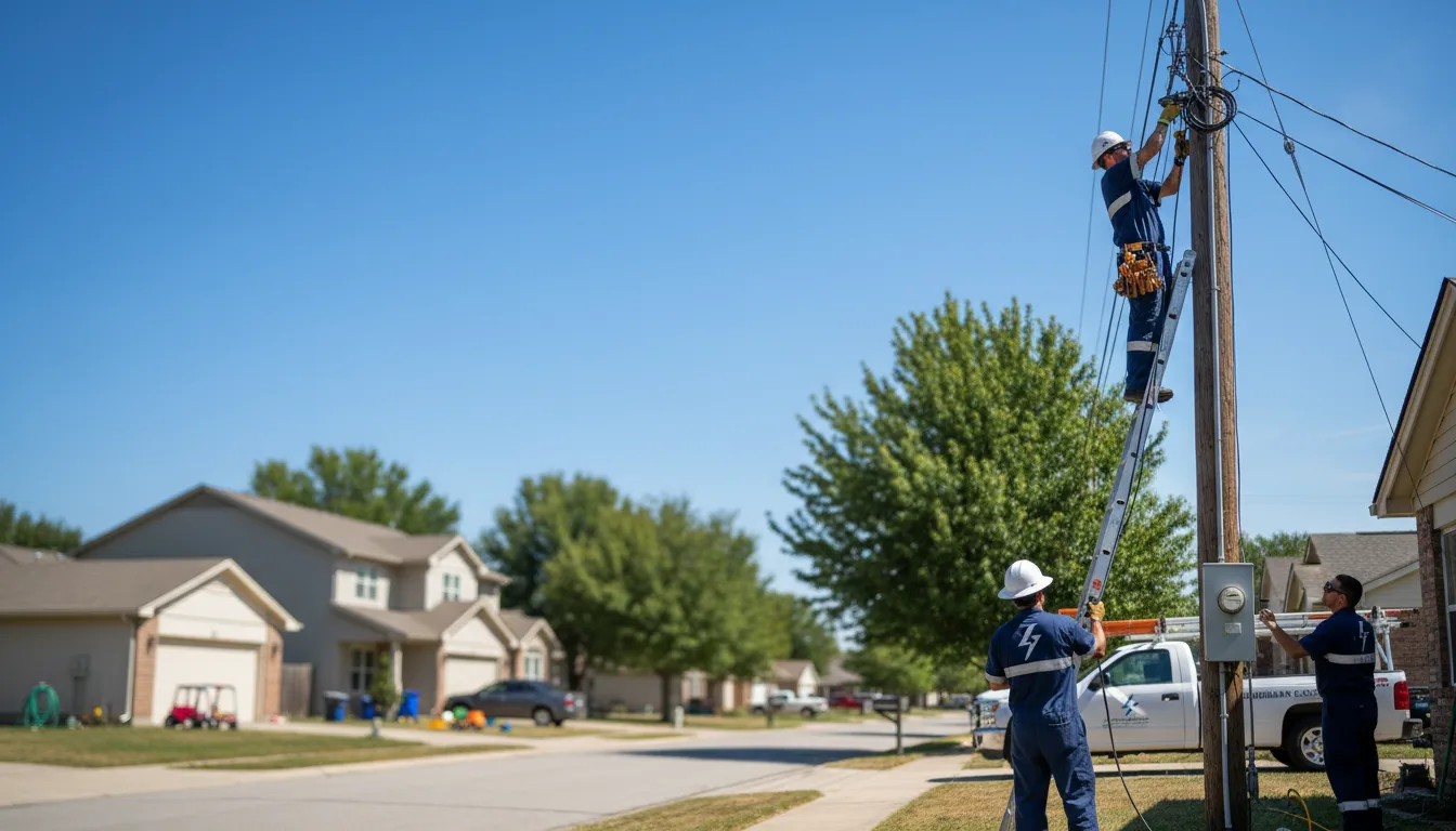 Residential electrician providing installation services in Pooler, GA